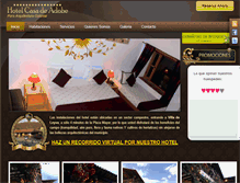 Tablet Screenshot of hotelcasadeadobe.com